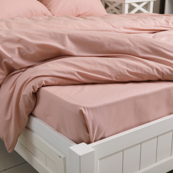 Простыня 180х220 pudra поплин LUNA home
