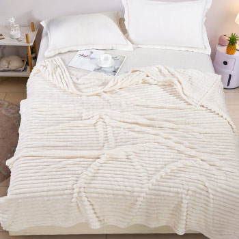 Плед 200*230 cream велсофт 280 г/м LUNA home