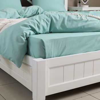 Простыня 180х220 mint поплин LUNA home