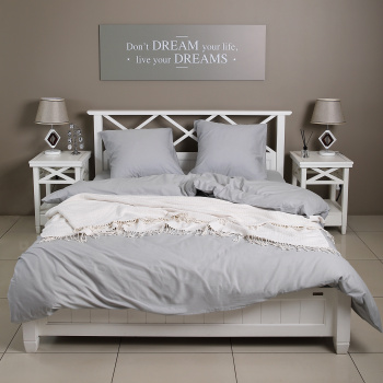 КПБ Семейный grey поплин LUNA home