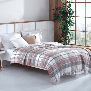 Плед 180*220 inka gül AKSU COZY