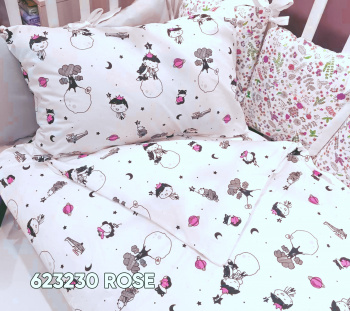 КПБ для детской кроватки 623230 rose поплин БУБА