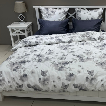 КПБ Евро 29041 серый сатин LUNA home