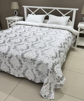 Покрывало 220х240 brown жаккард LUNA home
