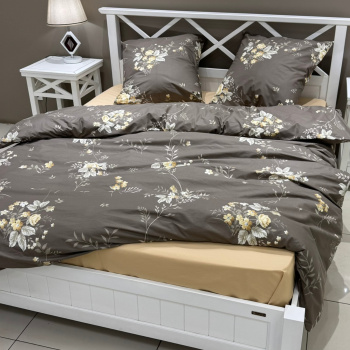 КПБ Семейный 28734 brown поплин LUNA home