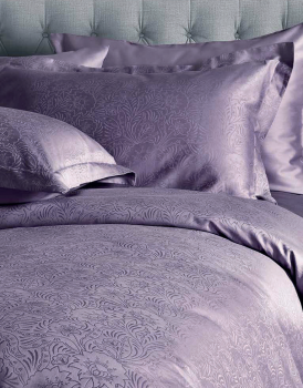 КПБ Евро JACQUARD PLUM сатин PAVIA
